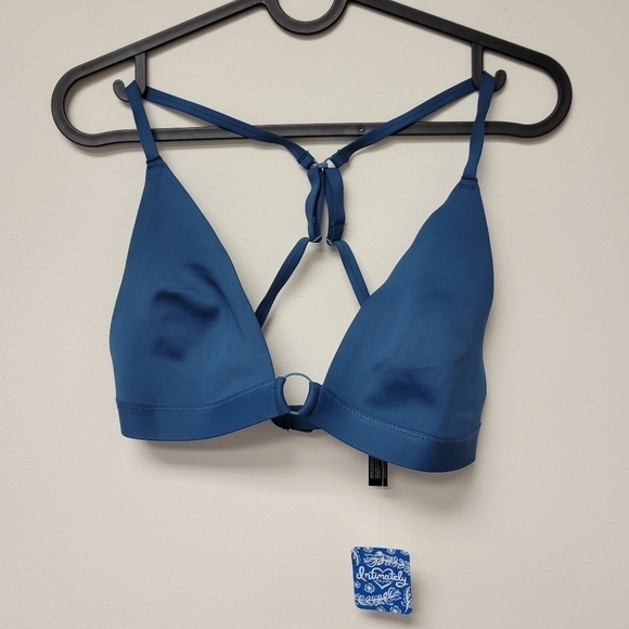 Free People Oh Scuba Bralette Midnight Cowboy Blue M - Picture 3 of 11